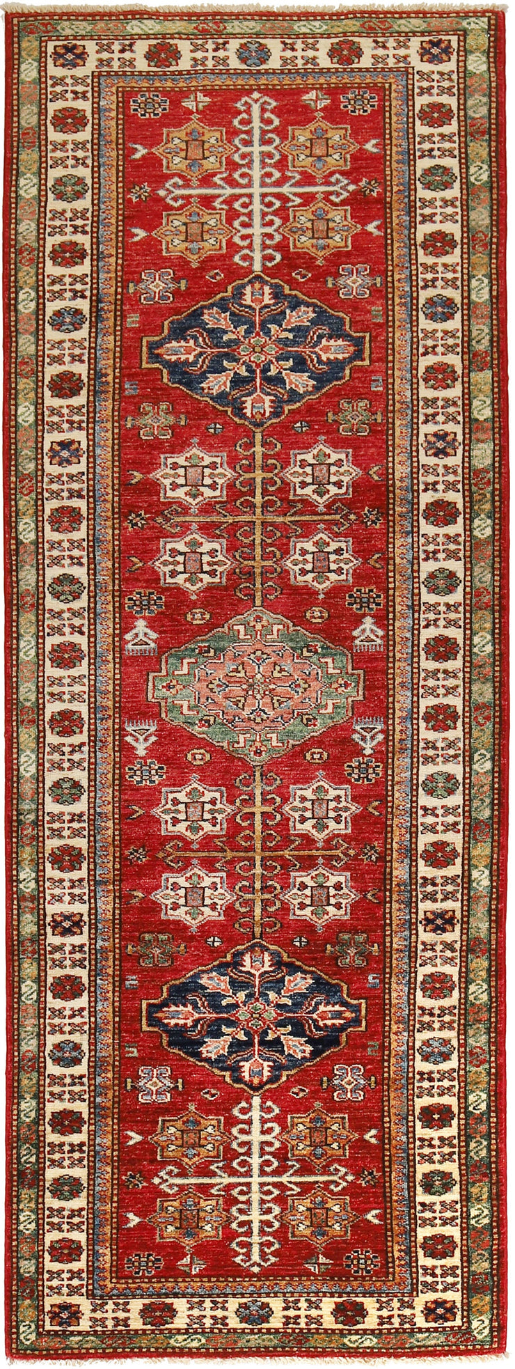 3' x 8' Super Kazak Runner Rug