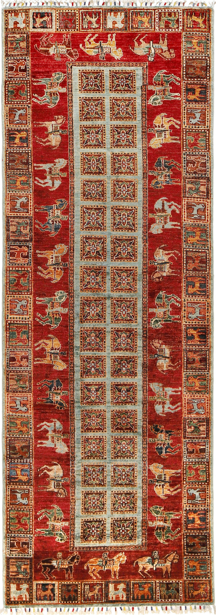 3' x 8' Super Kazak Runner Rug