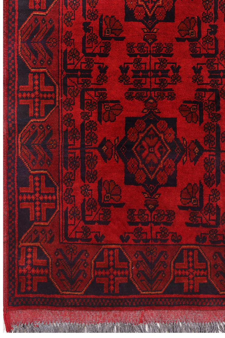 9 FOOT RUNNER 2' x 9' Dark Red Afghan Khal Mohammadi Rug Ethnic Tribal Hallway Rug