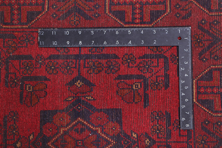 9 FOOT RUNNER 2' x 9' Dark Red Afghan Khal Mohammadi Rug Ethnic Tribal Hallway Rug