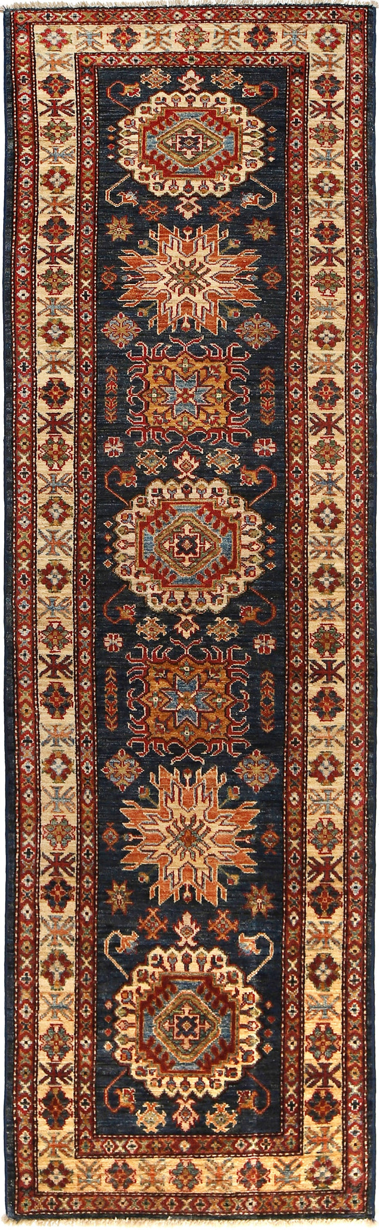 3' x 9' Super Kazak Runner Rug