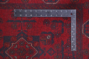 3' x 9' Dark Red Afghan Khal Mohammadi Rug Ethnic Tribal Rug