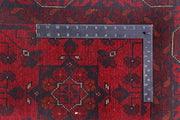 9 FOOT HALLWAY RUNNER 3' x 9' Dark Red Afghan Khal Mohammadi Rug Ethnic Tribal Rug