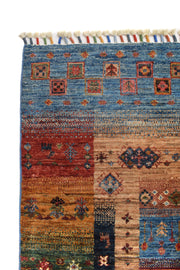 Stunning Colorful 4' x 6' Super Kazak Area Rug