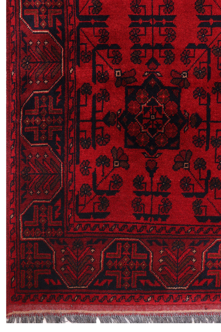 13 FOOT RUNNER 2' x 13' Dark Red Afghan Khal Mohammadi Rug Ethnic Tribal Hallway Rug