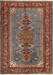 4' x 6' Blue Super Kazak Rug