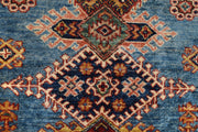 4' x 6' Blue Super Kazak Rug