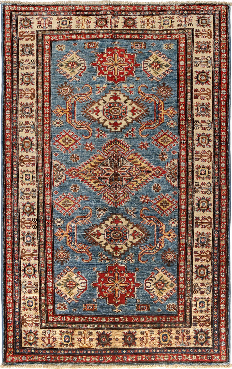 4' x 6' Super Kazak Area Rug