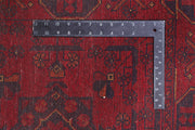 9 FOOT HALLWAY RUNNER 3' x 9' Dark Red Afghan Khal Mohammadi Rug Ethnic Tribal Rug