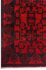 10 FOOT RUNNER 3' x 10' Dark Red Afghan Khal Mohammadi Rug Ethnic Tribal Rug