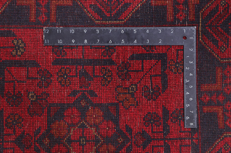 10 FOOT RUNNER 3' x 10' Dark Red Afghan Khal Mohammadi Rug Ethnic Tribal Rug