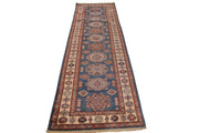 3' x 10' Super Kazak Runner Rug