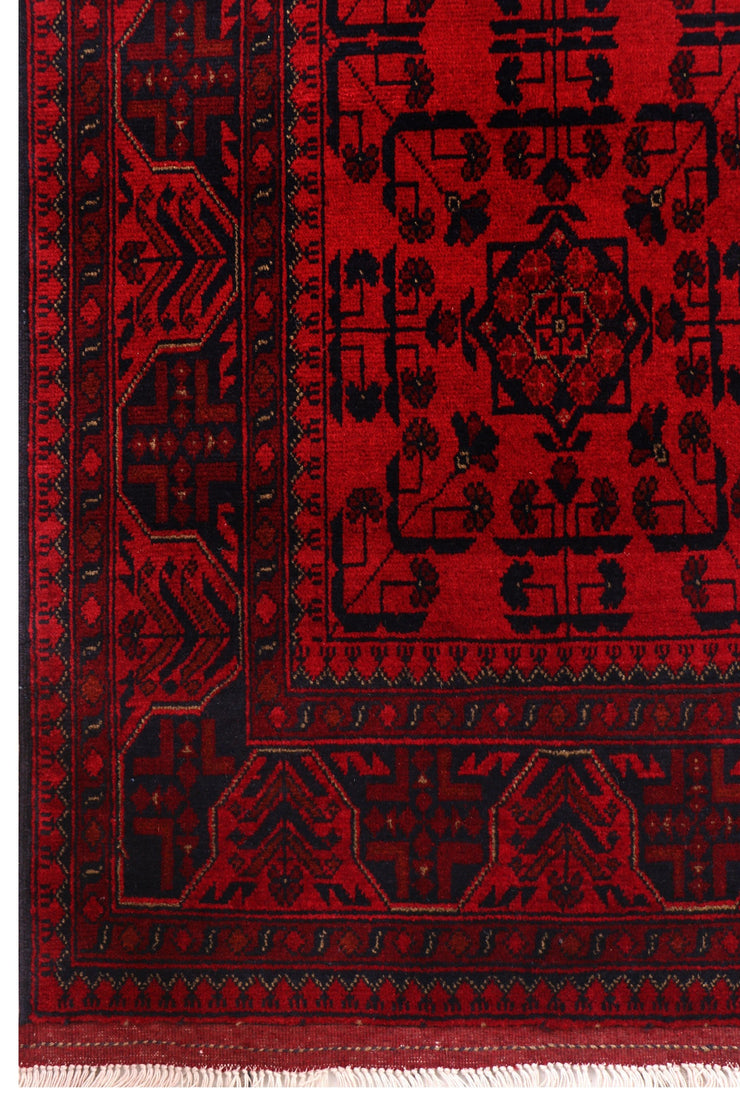 10 FOOT RUNNER 3' x 10' Dark Red Afghan Khal Mohammadi Rug Ethnic Tribal Rug