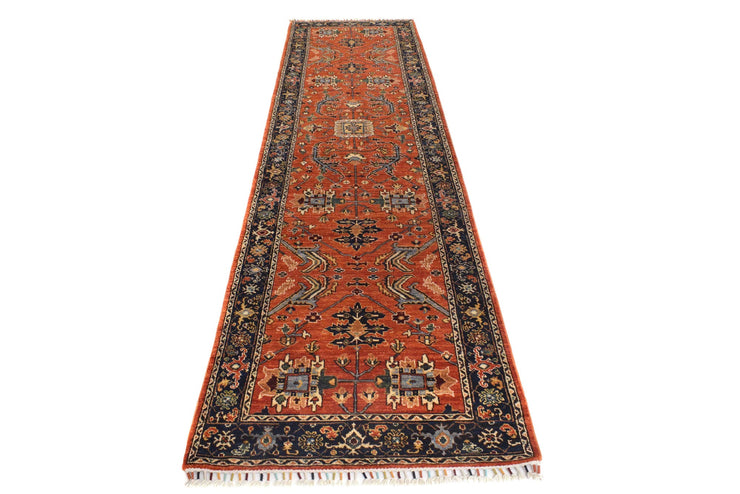 3' x 12' Super Kazak Runner Rug