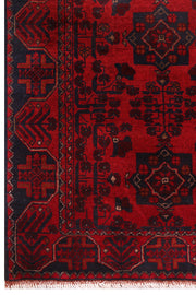 10 FOOT RUNNER 3' x 10' Dark Red Afghan Khal Mohammadi Rug Ethnic Tribal Rug