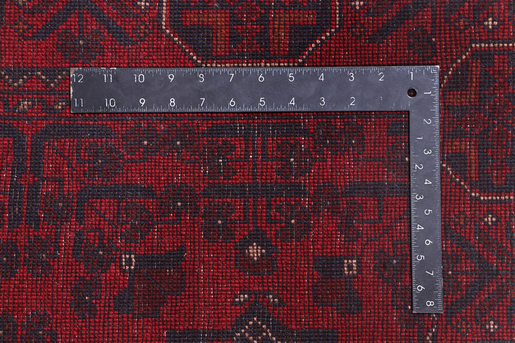 10 FOOT RUNNER 3' x 10' Dark Red Afghan Khal Mohammadi Rug Ethnic Tribal Rug