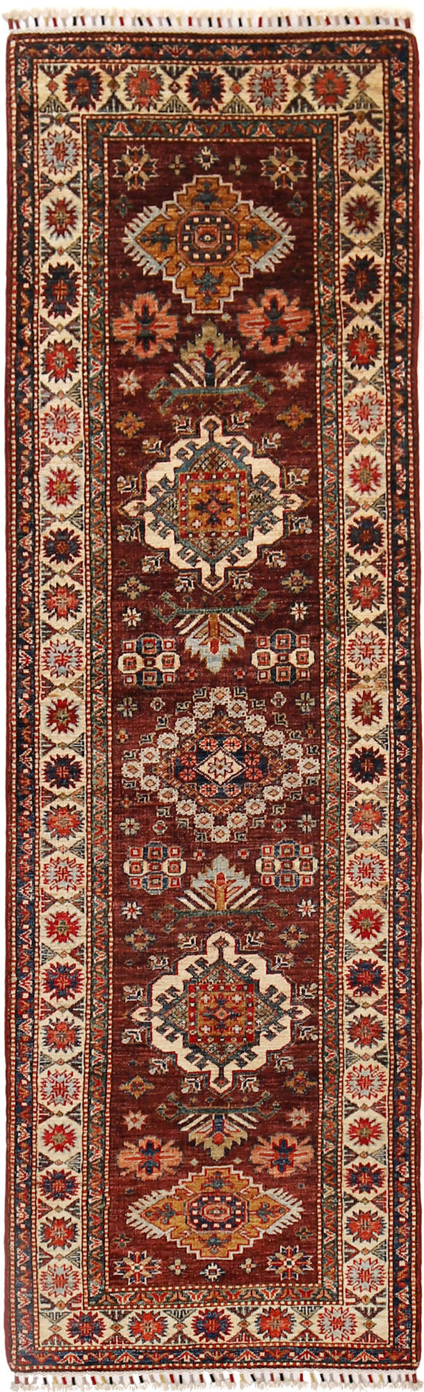 3' x 8' Super Kazak Runner Rug