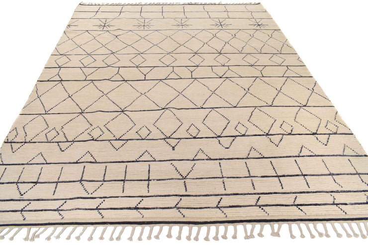 8' x 10' Handmade Contemporary Moroccan Wool Rug