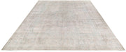 Persian 9' x 12' Vintage Hand-knotted Rug Faded  Gray Overdyed Pre-Owned