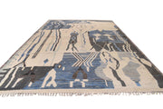 Large 12' x 19' Handmade Contemporary Moroccan Wool Rug