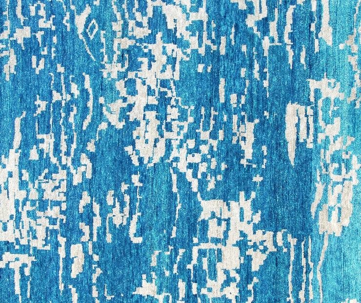 5' x 7' Blue Transitional Modern Rug