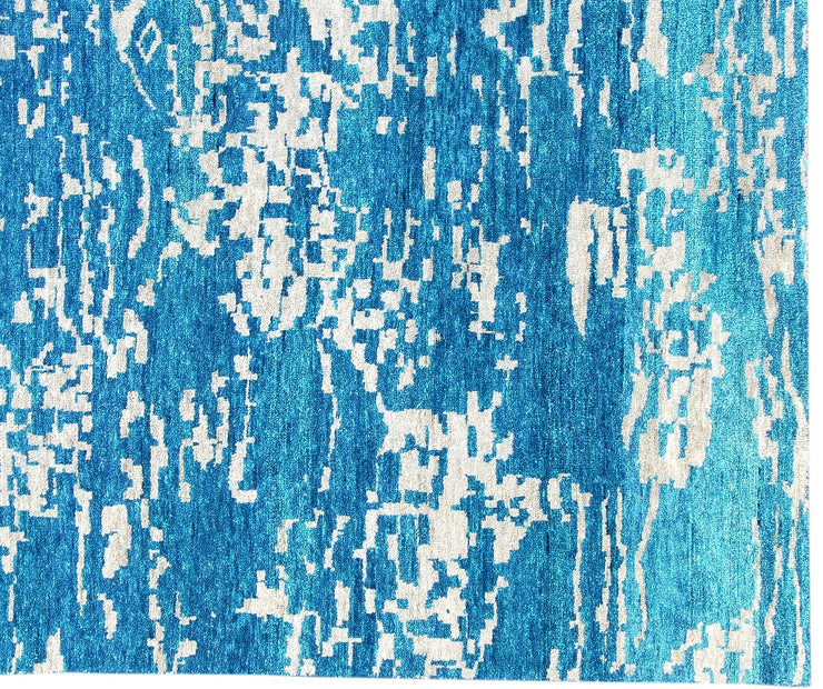 5' x 7' Blue Transitional Modern Rug