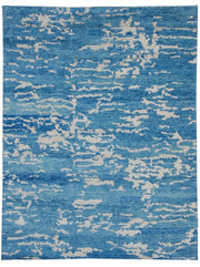 8' x 10' Blue Transitional Modern Rug