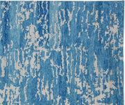 8' x 10' Blue Transitional Modern Rug