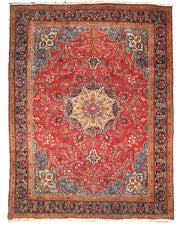 10x13 Authentic Hand-knotted Semi-Antique Persian Mashad - Rug - bestrugplace