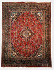 10x13 Authentic Hand-knotted Kashan Rug- 78889 - bestrugplace