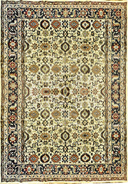 12' x 18' Ivory Traditional Mahal Rug