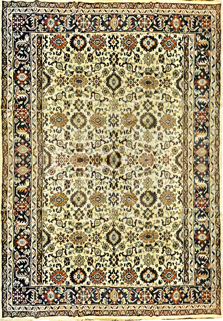 12' x 18' Ivory Traditional Mahal Rug