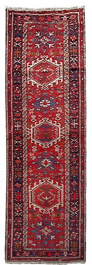 3' x 11' Red Persian Hamadan Rug