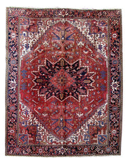 9x12 Authentic Hand Knotted Persian Heriz Rug - Iran - bestrugplace