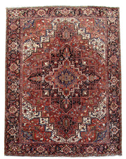 10' x 13' Red Persian Heriz Rug