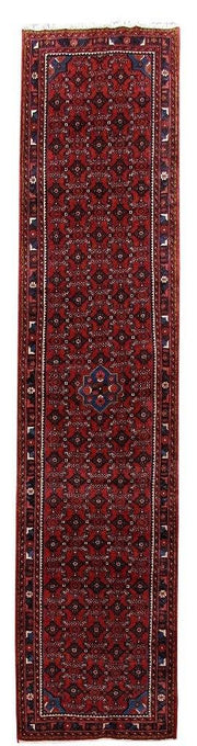 4x14 Authentic Hand Knotted Persian Hamadan Rug - Iran - bestrugplace