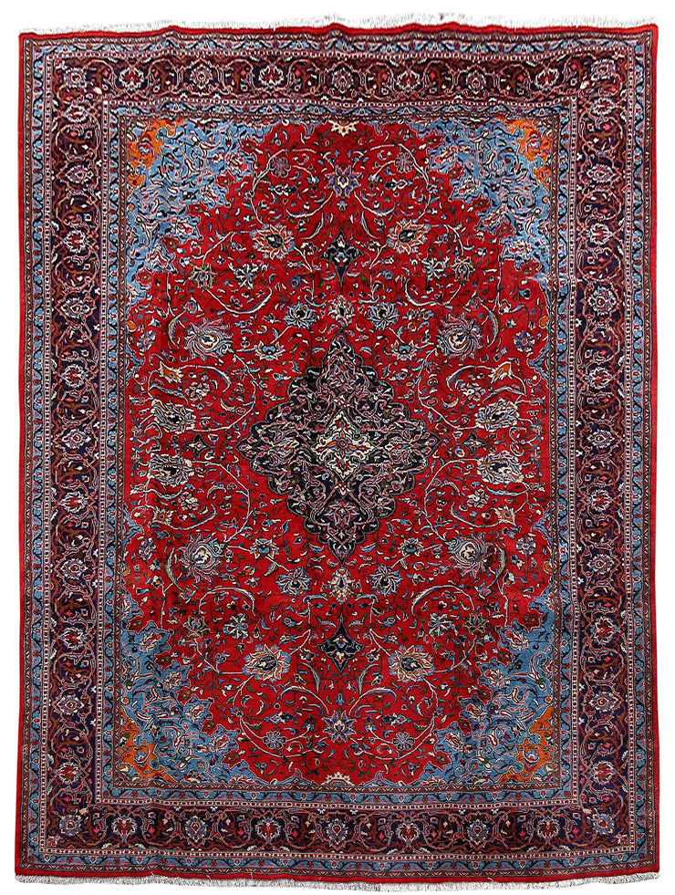 10x13 Authentic Hand Knotted Persian Sarouk Rug - Iran - bestrugplace