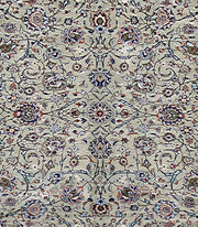 10' x 13' Grey Authentic Persian Kashan Rug