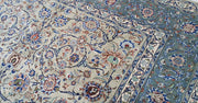 10' x 13' Grey Authentic Persian Kashan Rug