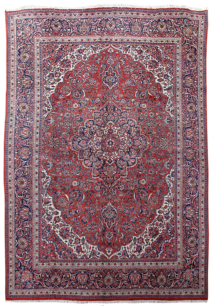 9x13 Authentic Hand Knotted Persian Heriz Rug - Iran - bestrugplace