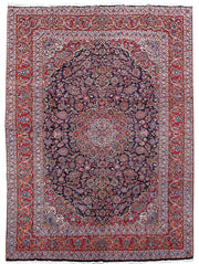 10' x 14' Red Persian Kashan Rug