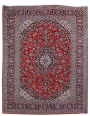 10x13 Authentic Hand Knotted Persian Kashan Rug - Iran - bestrugplace