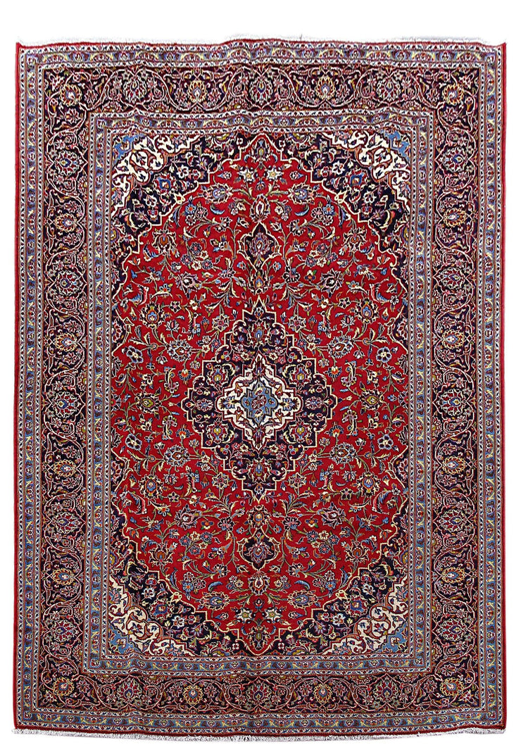 8x12 Authentic Hand Knotted Persian Kashan Rug - Iran - bestrugplace