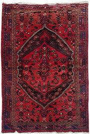 5' x 7' Red Persian Hamadan Rug