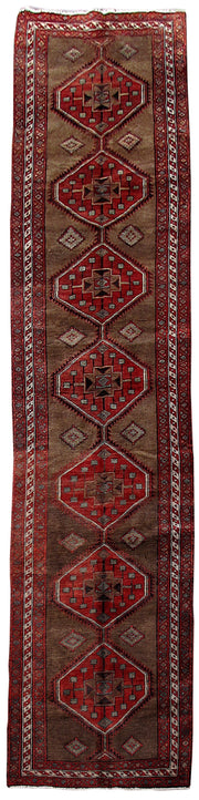 4' x 15' Red Persian Ardebil Rug