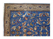 9' x 13' Blue Persian Qum Rug