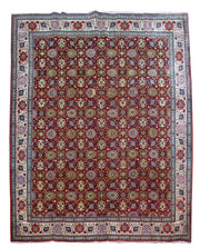 10' x 13' Red Persian Tabriz Rug