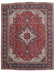 10' x 13' Red Persian Tabriz Rug