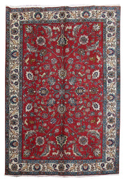 7' x 10' Red Persian Tabriz Rug