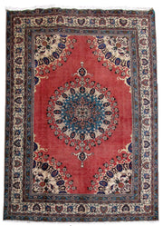 9' x 13' Dull Red Persian Tabriz Khoy Rug